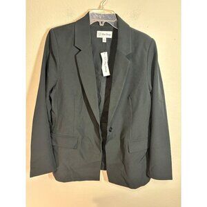 NWT The Drop Blazer Business Casual Women's Suit Jacket Gray Size XL Black